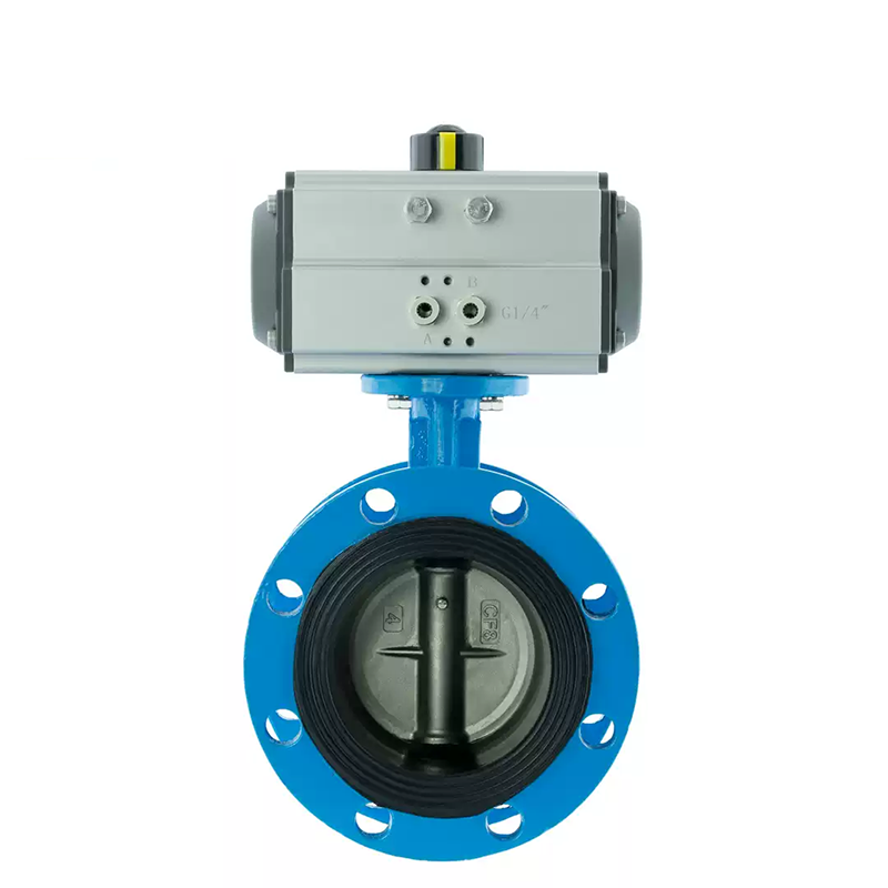 Carbon Steel Pneumatic Flange Butterfly Valve